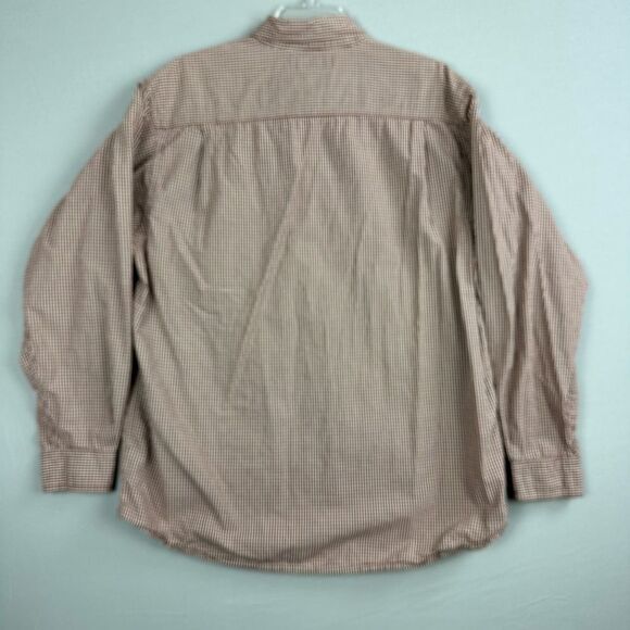 Columbia Shirt Men’s Large Long Sleeve Button Down Checked Maroon - Picture 7 of 7